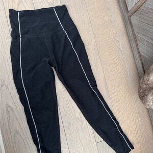 Beyond Yoga Black Striped Leggings